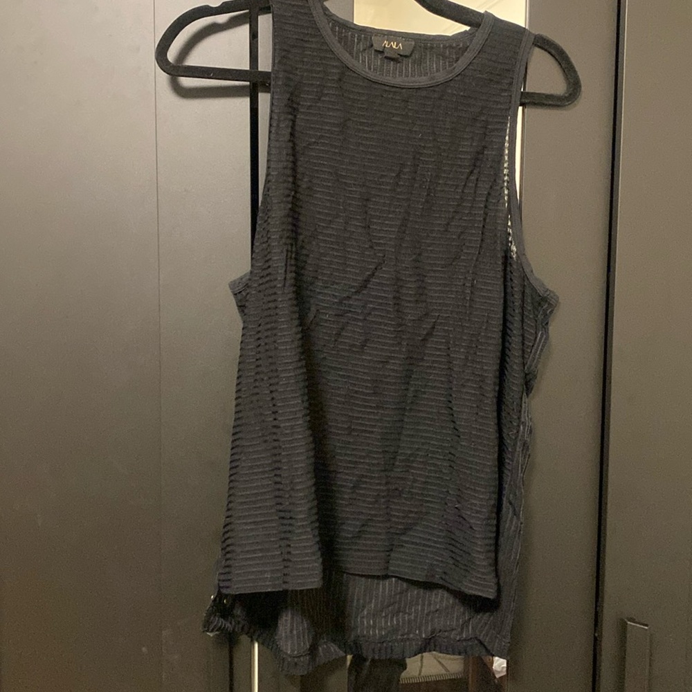 Alala black mesh tank
